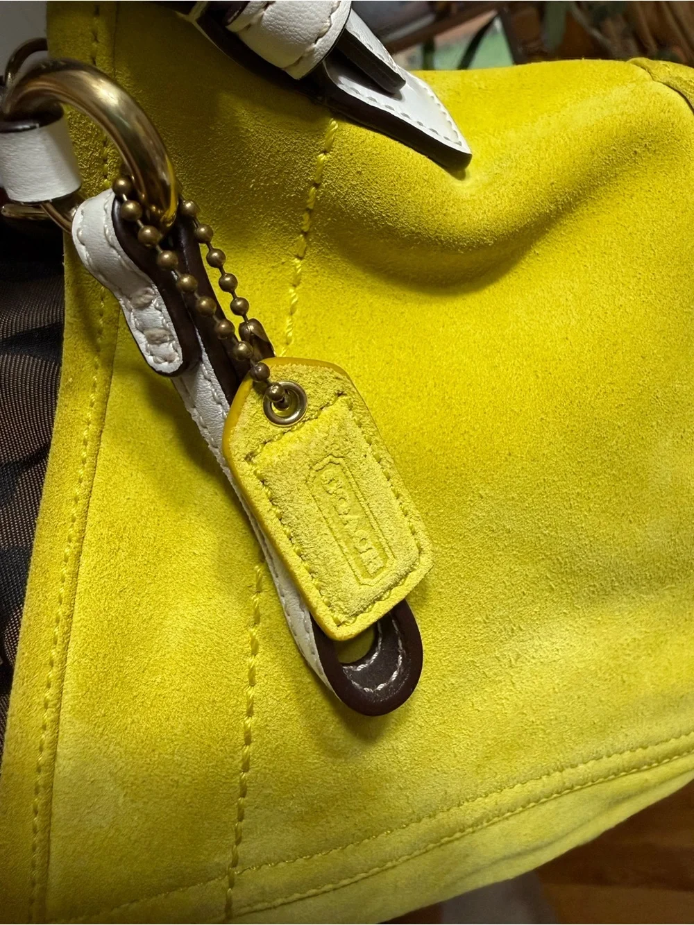 Vintage coach suede soho hobo